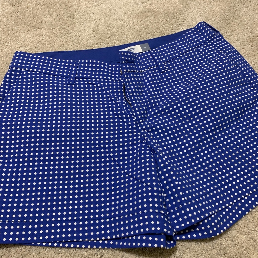 Old Navy Royal Blue Polka Dot Women’s Shorts